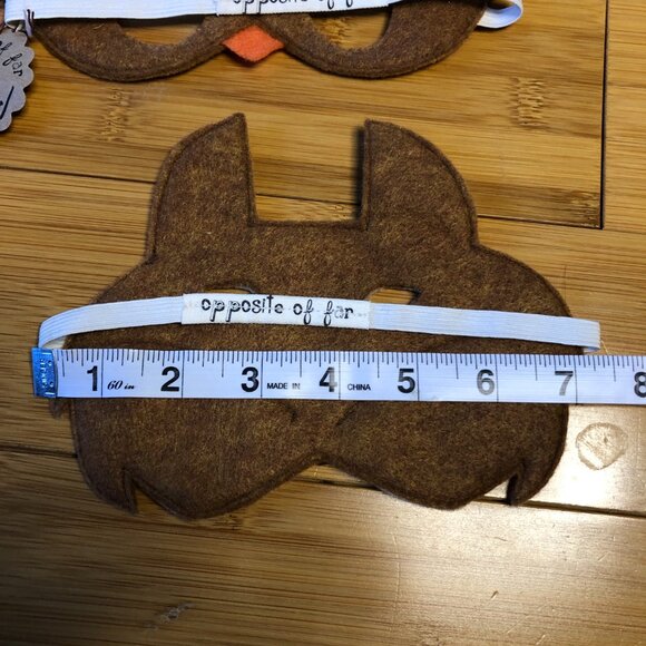 5 Woodland Animals Handmade Soft Felt Children's Masks Halloween Lot Costume - Picture 9 of 11